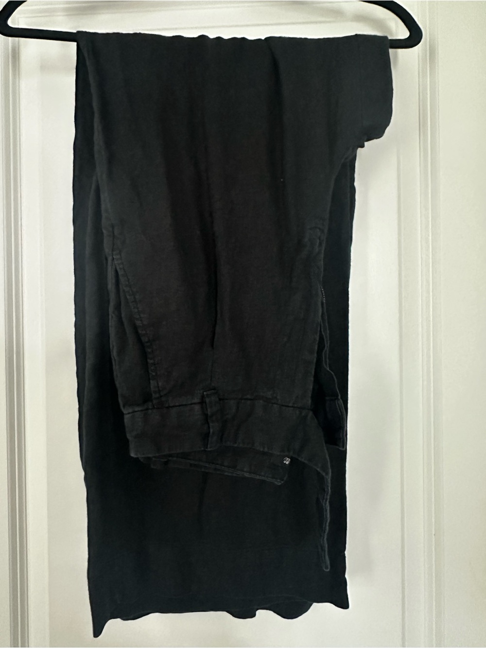Madewell The Harlow Wide-Leg Pant in 100% Linen Black - Picture 2 of 3